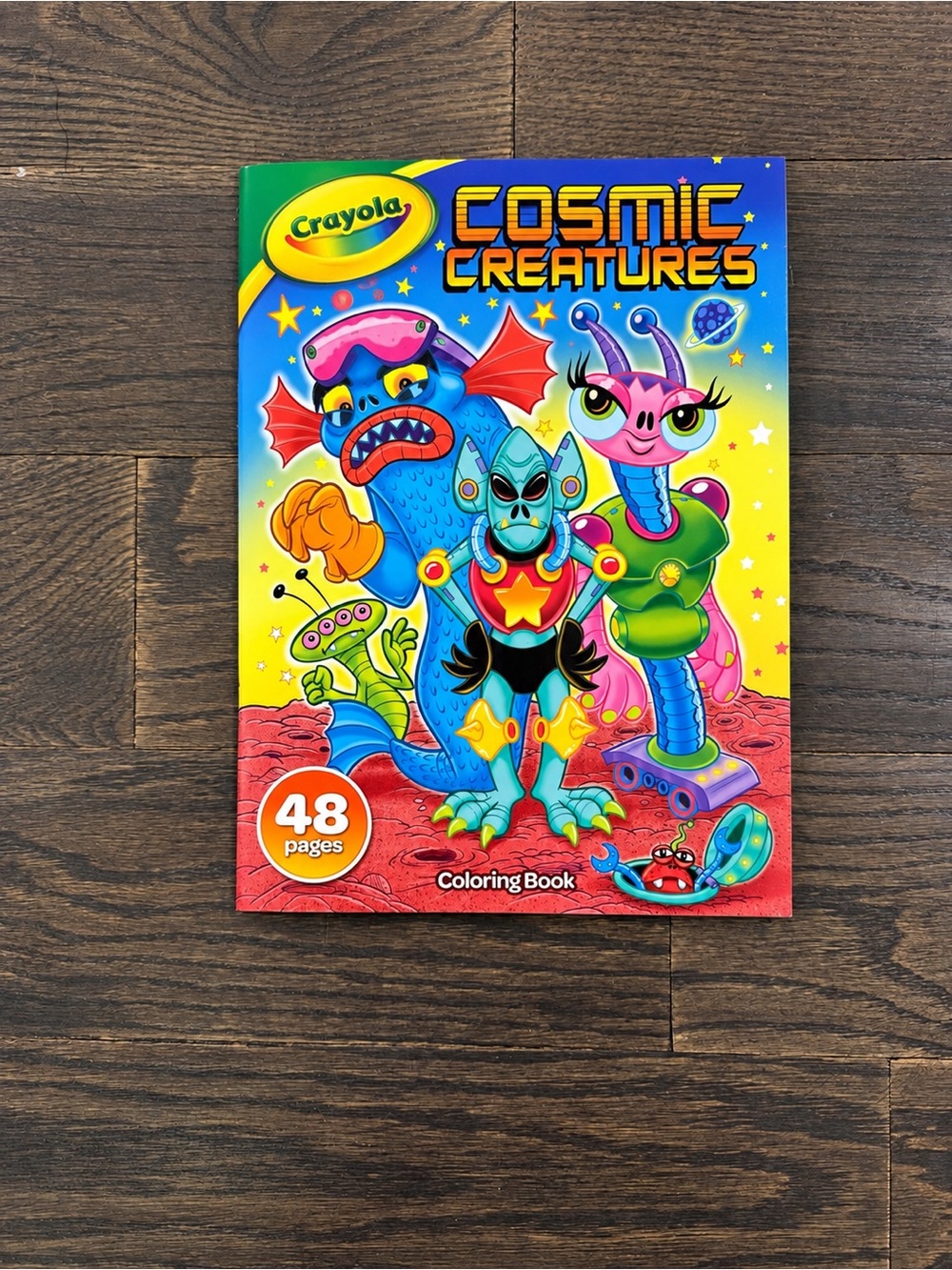 Crayola Cosmic Creatures Coloring Book - Blue, Yellow, Pink, Red, Green